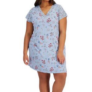 Charter Club Lace-Trim Floral Chemise X SMALL (3666)